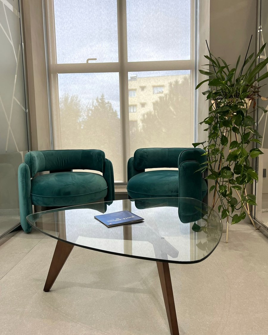 Area di attesa della clinica Sorriso Sicuro